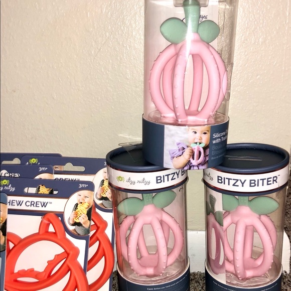 Itzy Ritzy Pink Lemonade Teether Ball - Picture 1 of 1